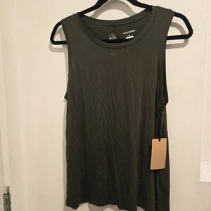 Halogen Olive Keyhole Tank Top